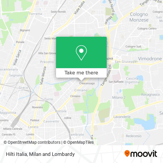 Hilti Italia map