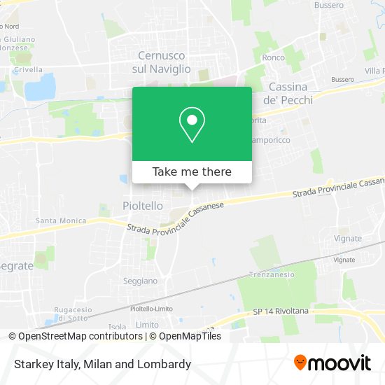 Starkey Italy map
