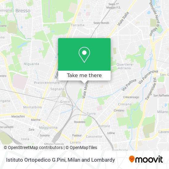 Istituto Ortopedico G.Pini map