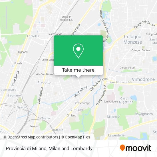 Provincia di Milano map