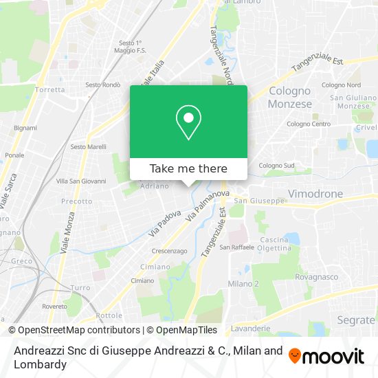 Andreazzi Snc di Giuseppe Andreazzi & C. map