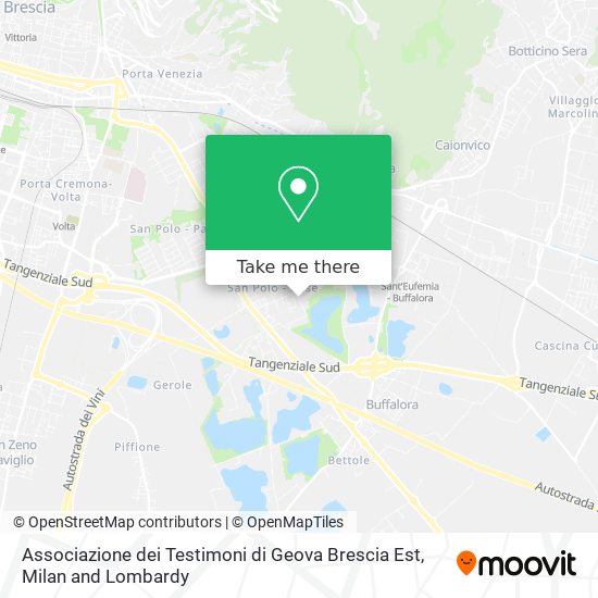 Associazione dei Testimoni di Geova Brescia Est map