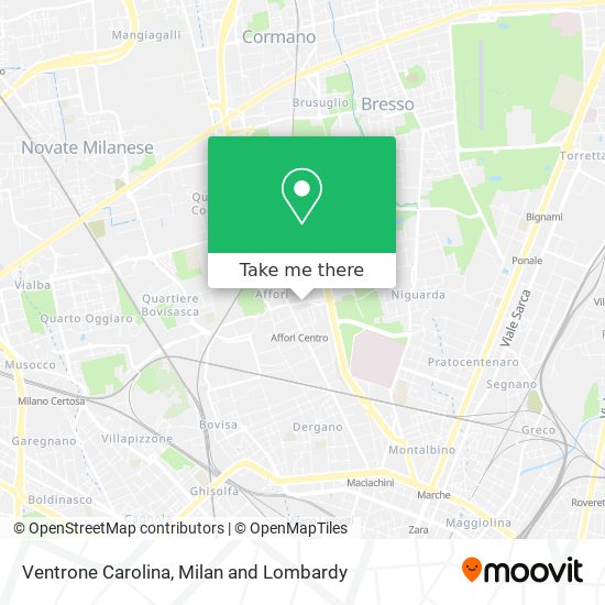 Ventrone Carolina map