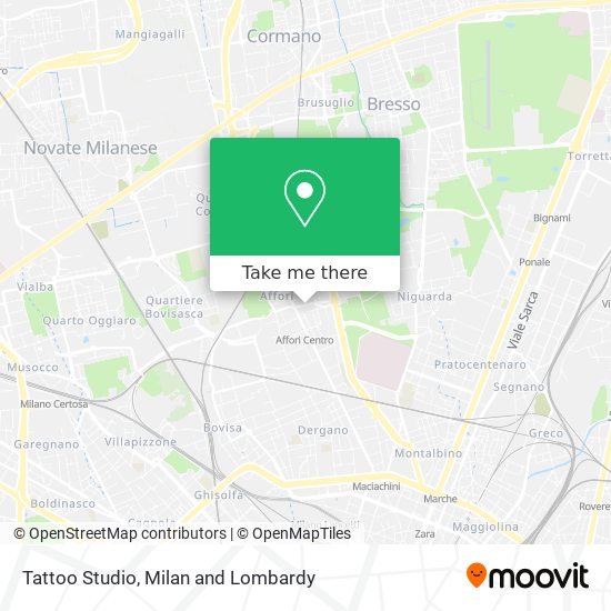 Tattoo Studio map