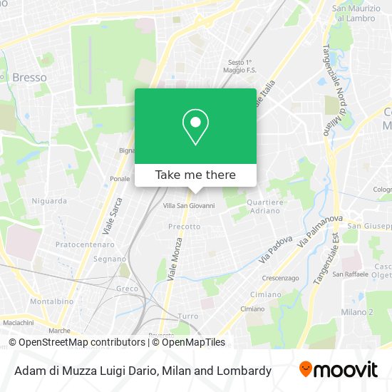 Adam di Muzza Luigi Dario map