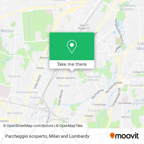 Parcheggio scoperto map