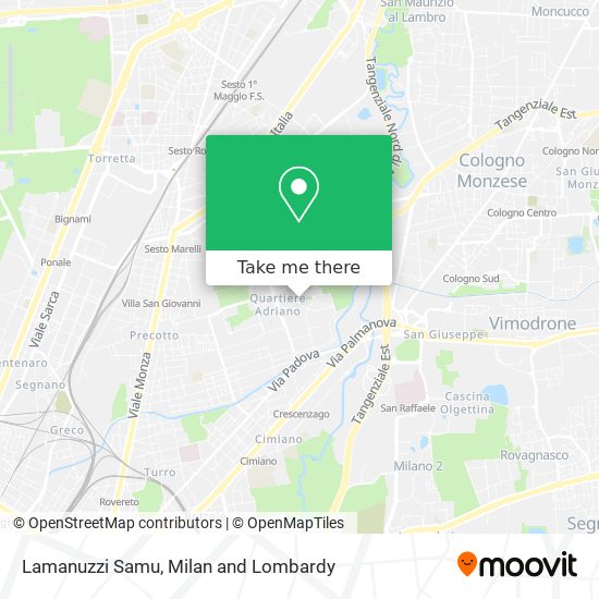 Lamanuzzi Samu map