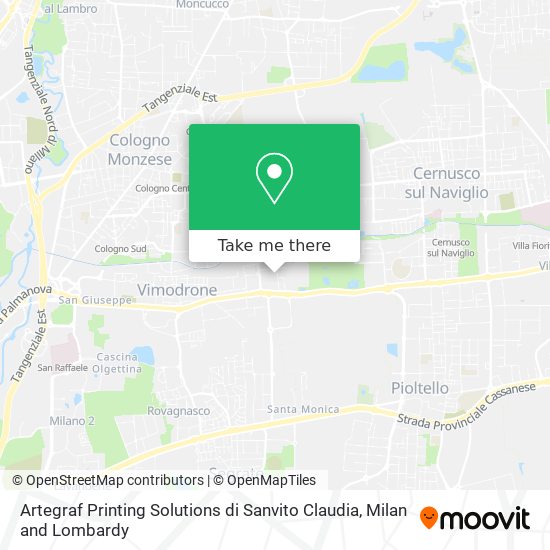 Artegraf Printing Solutions di Sanvito Claudia map