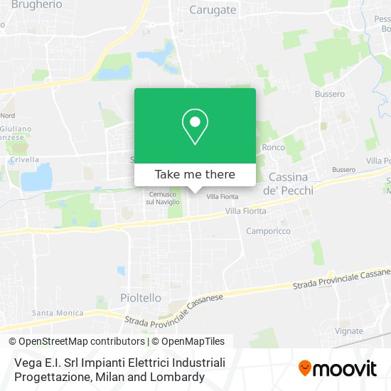 Vega E.I. Srl Impianti Elettrici Industriali Progettazione map