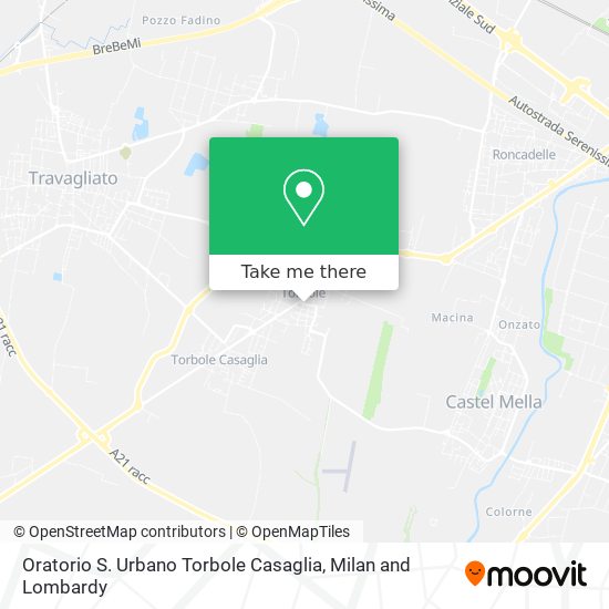Oratorio S. Urbano Torbole Casaglia map