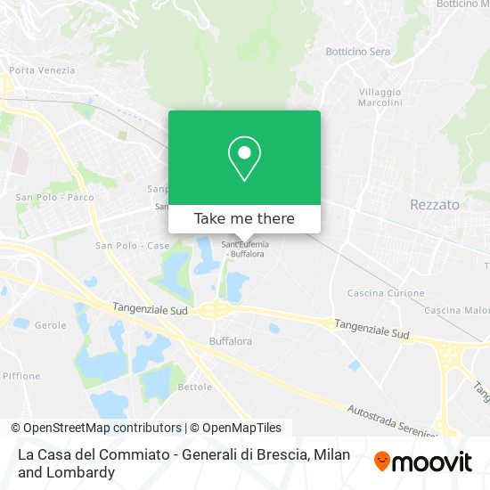 La Casa del Commiato - Generali di Brescia map
