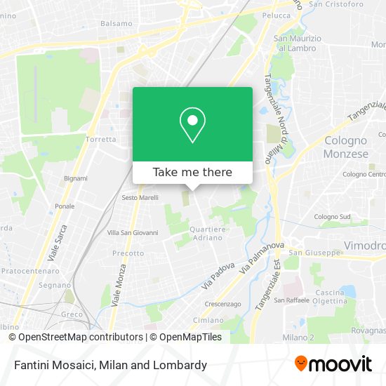 Fantini Mosaici map