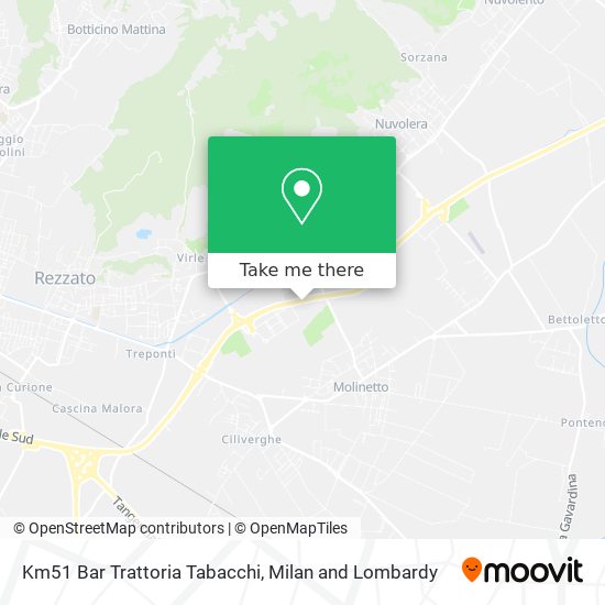 Km51 Bar Trattoria Tabacchi map