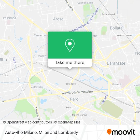 Auto-Rho Milano map
