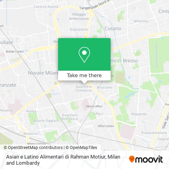Asian e Latino Alimentari di Rahman Motiur map