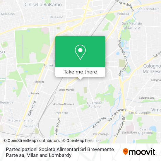 Partecipazioni Società Alimentari Srl Brevemente Parte sa map