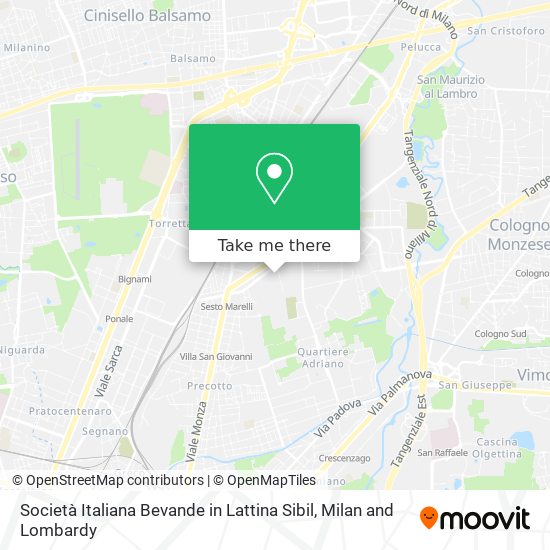 Società Italiana Bevande in Lattina Sibil map