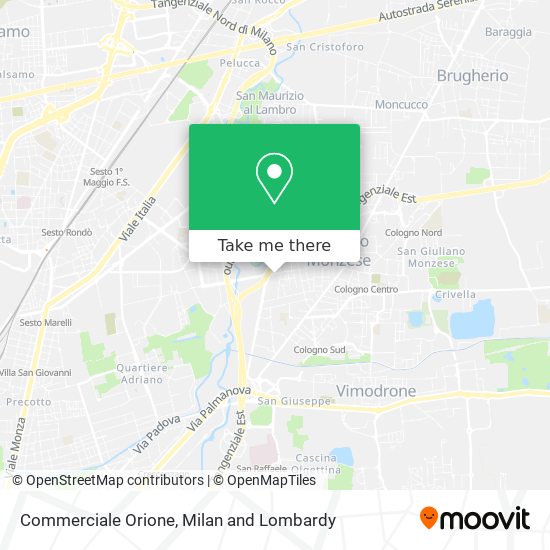 Commerciale Orione map