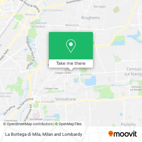 La Bottega di Mila map