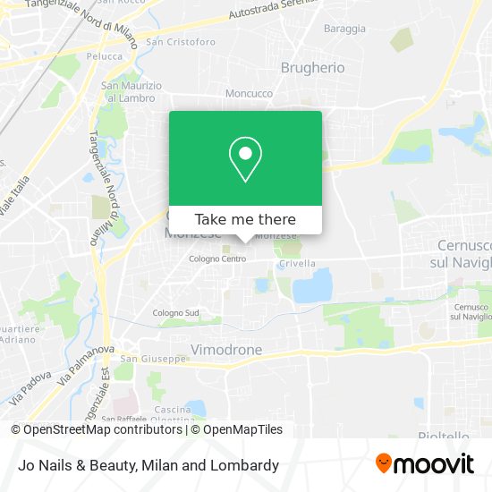 Jo Nails & Beauty map