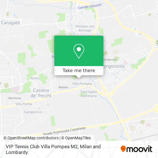 VIP Tennis Club Villa Pompea M2 map