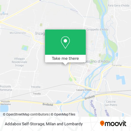 Addabox Self-Storage map