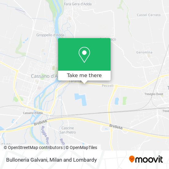Bulloneria Galvani map