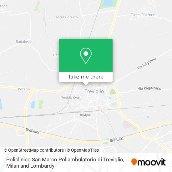 Policlinico San Marco Poliambulatorio di Treviglio map
