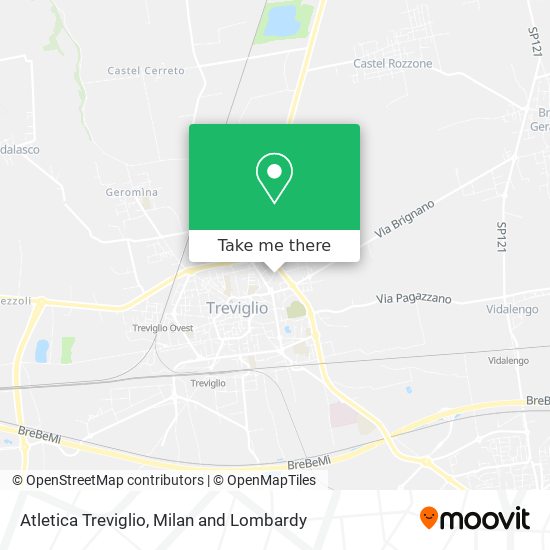 Atletica Treviglio map