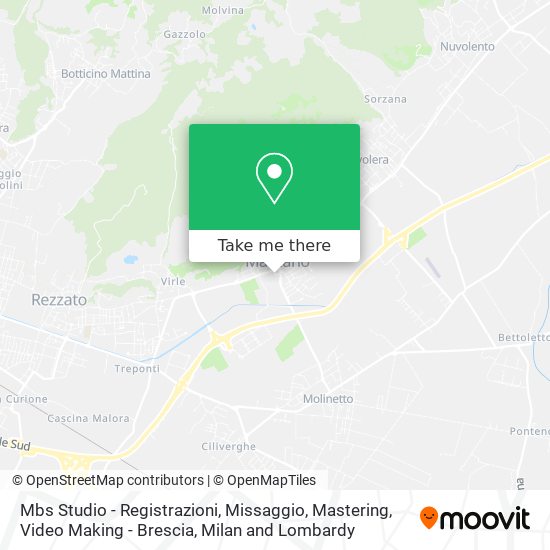 Mbs Studio - Registrazioni, Missaggio, Mastering, Video Making - Brescia map
