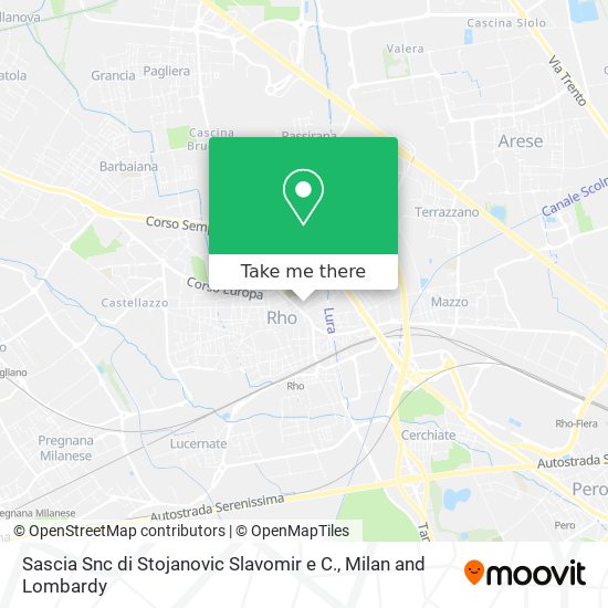 Sascia Snc di Stojanovic Slavomir e C. map