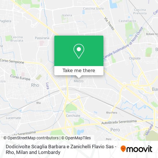 Dodicivolte Scaglia Barbara e Zanichelli Flavio Sas - Rho map