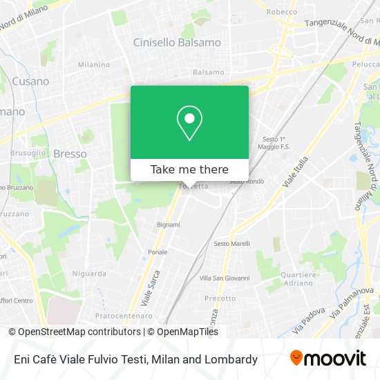 Eni Cafè Viale Fulvio Testi map