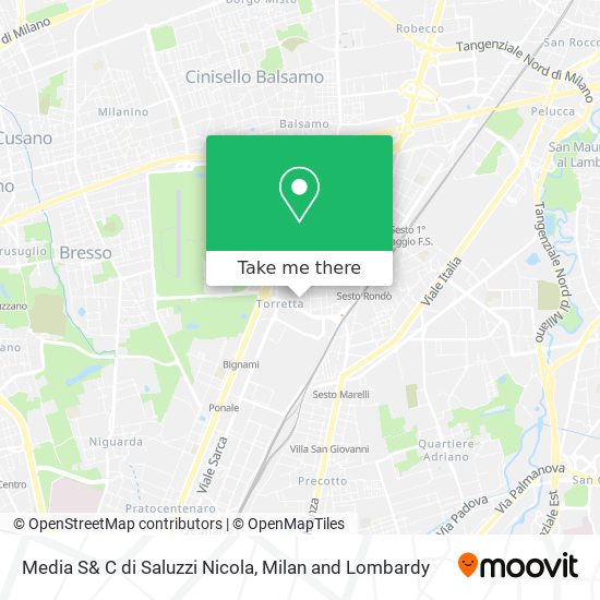 Media S& C di Saluzzi Nicola map