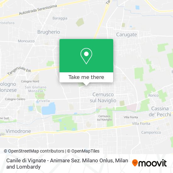 Canile di Vignate - Animare Sez. Milano Onlus map