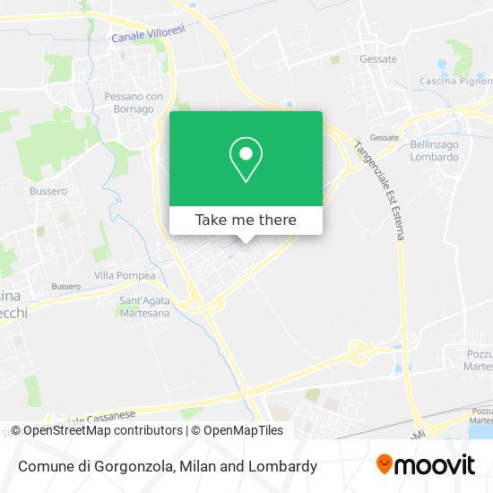 Comune di Gorgonzola map