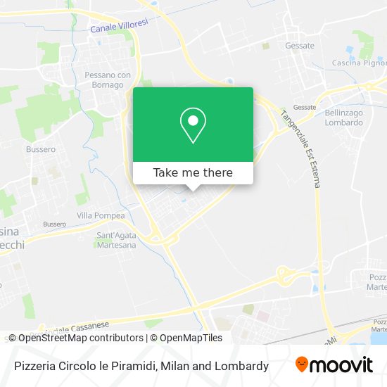 Pizzeria Circolo le Piramidi map