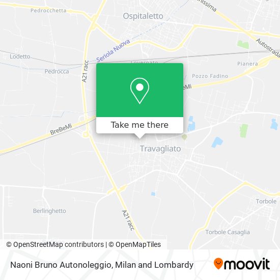 Naoni Bruno Autonoleggio map