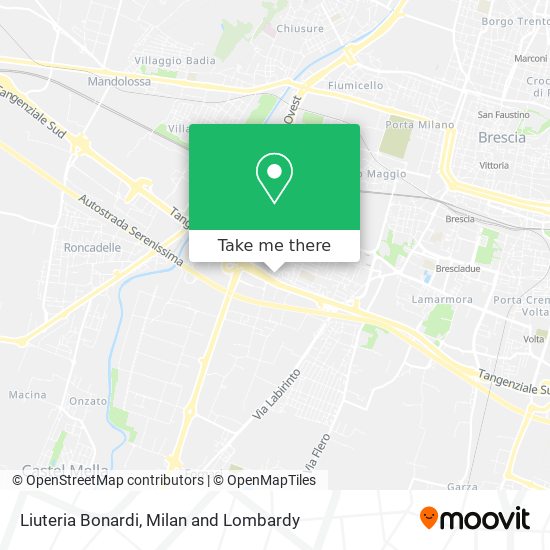 Liuteria Bonardi map