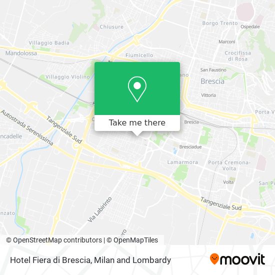 Hotel Fiera di Brescia map