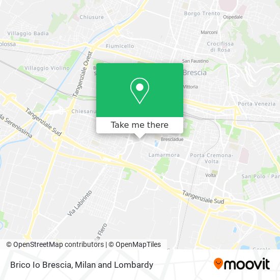 Brico Io Brescia map