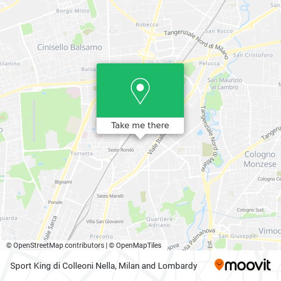 Sport King di Colleoni Nella map
