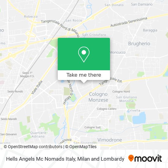 Hells Angels Mc Nomads Italy map