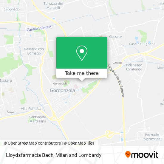 Lloydsfarmacia Bach map