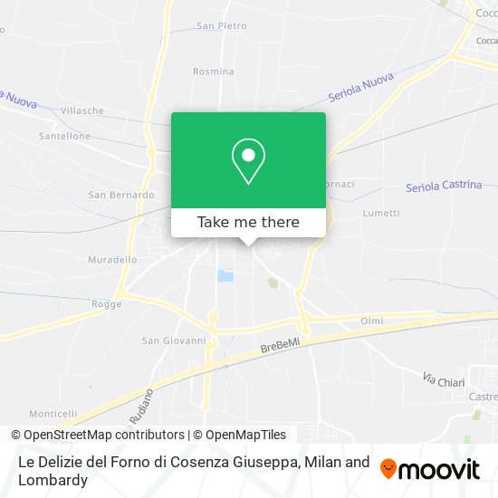 Le Delizie del Forno di Cosenza Giuseppa map
