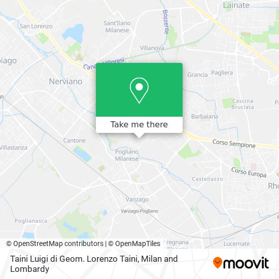Taini Luigi di Geom. Lorenzo Taini map