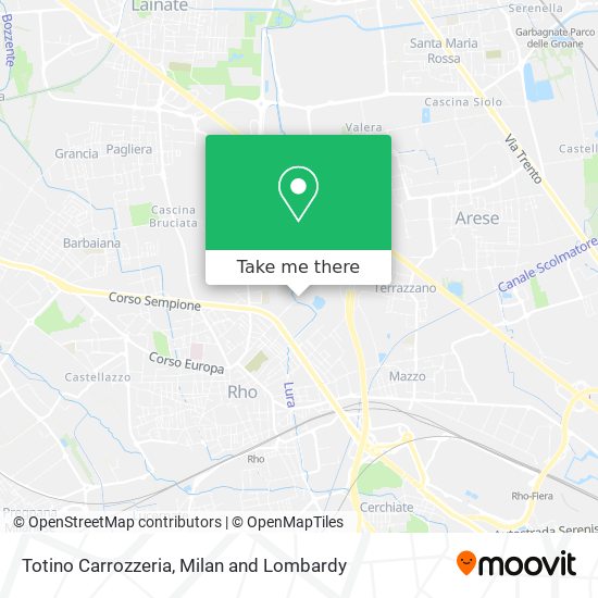 Totino Carrozzeria map