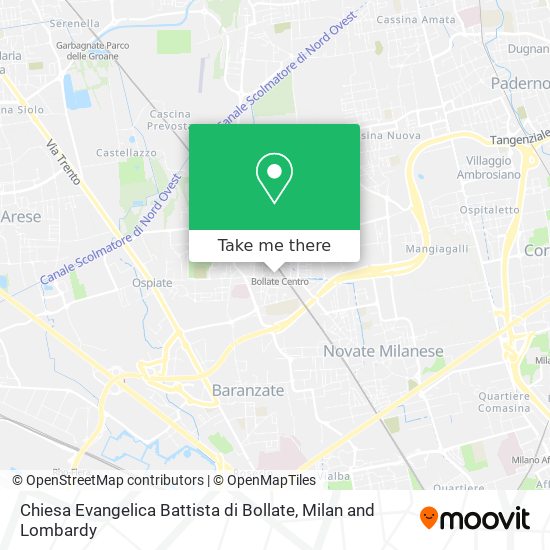 Chiesa Evangelica Battista di Bollate map