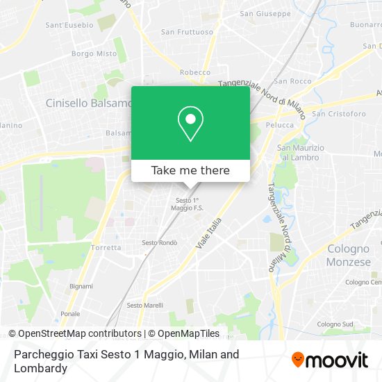 Parcheggio Taxi Sesto 1 Maggio map