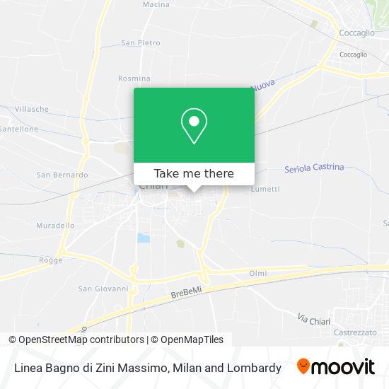Linea Bagno di Zini Massimo map
